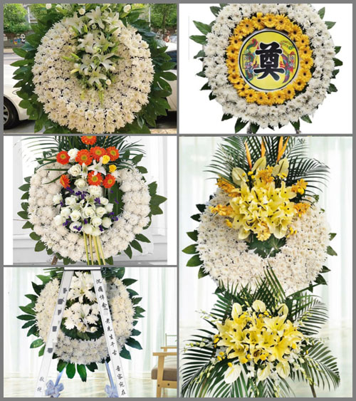 上海奉贤区庄行镇芦泾村花圈速递